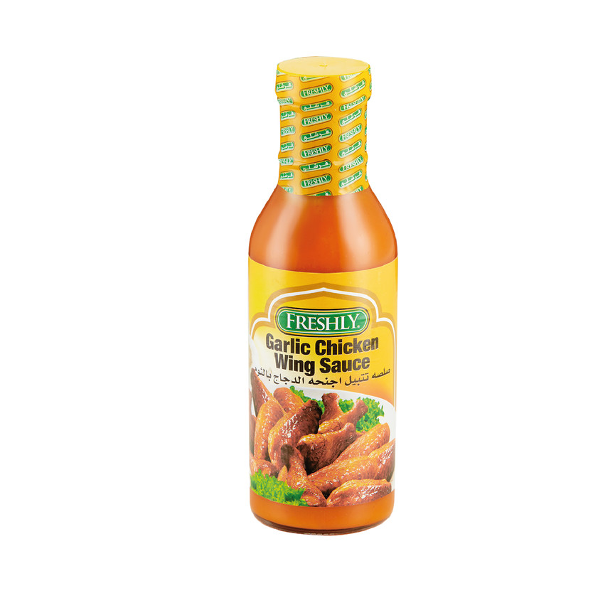 21797-حبة FRESHLY garlic CHICKEN WING SAUCE 355 ML - Image 1
