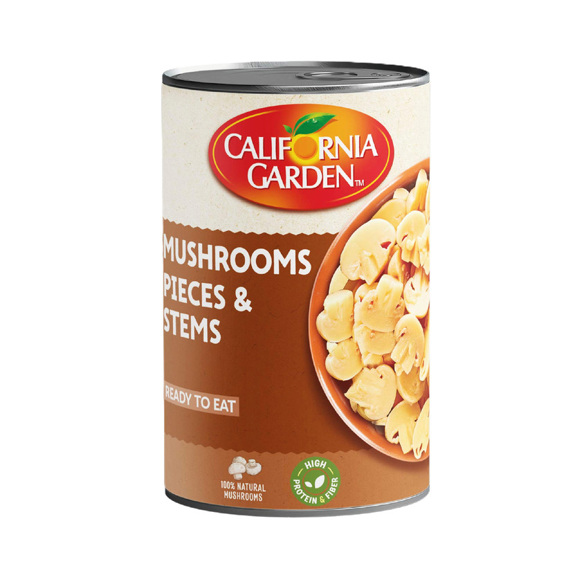 21817-حبة C.G MUSHROOMS PIECES AND STEMS 400 G - Image 1