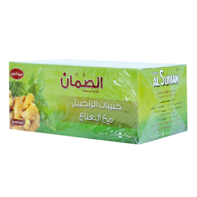 21906-حبة AL SUMAN GINGER & MINT TEA 20 TEA BAG - Image 1