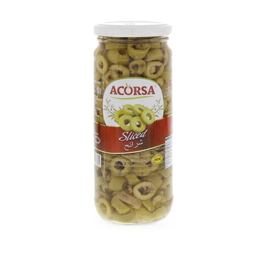 22200-حبة ACORSA SLICE GREEN OLIVE 105 GM - Image 1