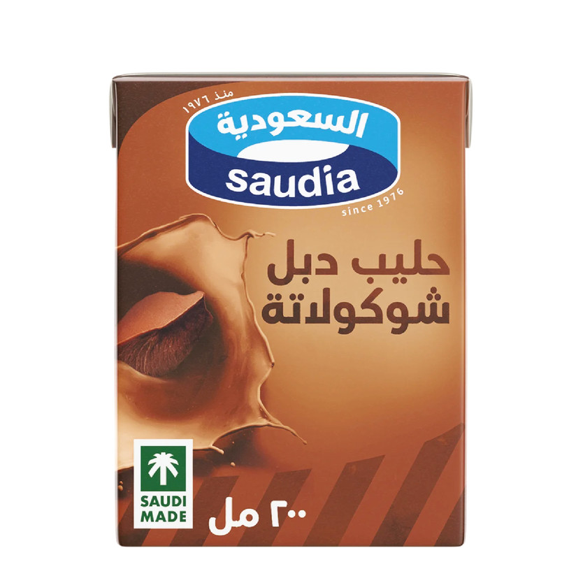 27732-حبة حليب السعوديه شوكلاته دبل 200 مل - الصورة 1