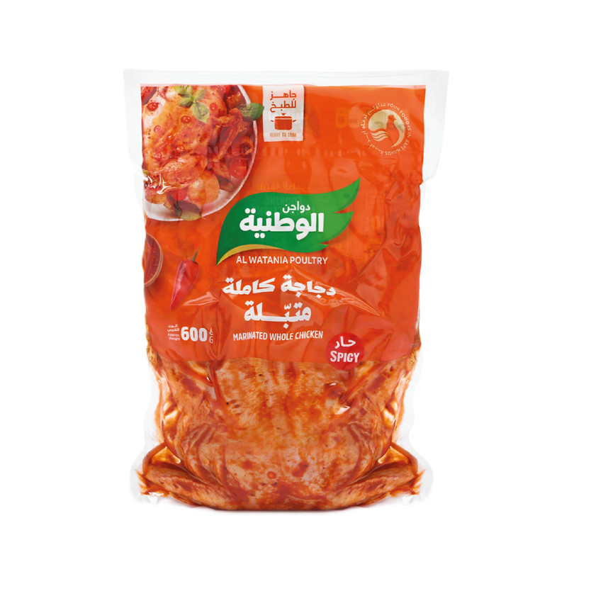 28646-حبة دجاج متبل حار الوطنية طازج 600جم - الصورة 1