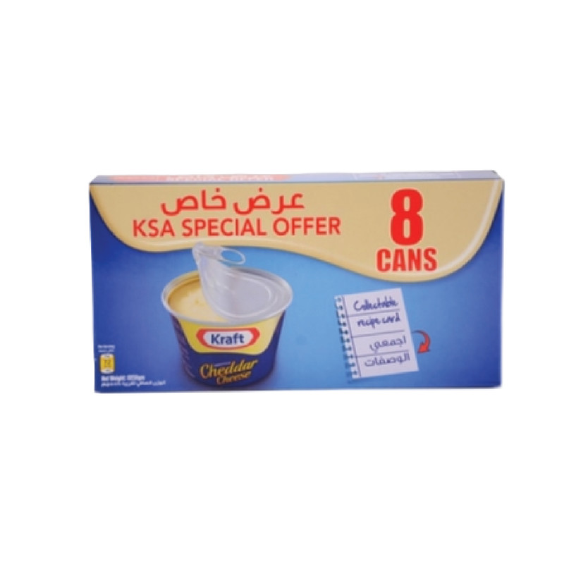 30514-حبة جبنة شيدر كرافت علب 8* 50جم - الصورة 1