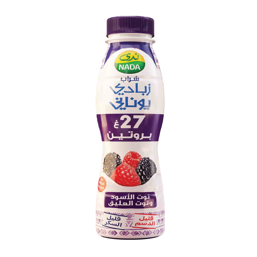 305842-حبة شراب زبادي يوناني بنفسجي ندى 330 مل - Image 1