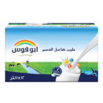 حليب ابو قوس كامل دسم طويل الاجل 12*1 لتر