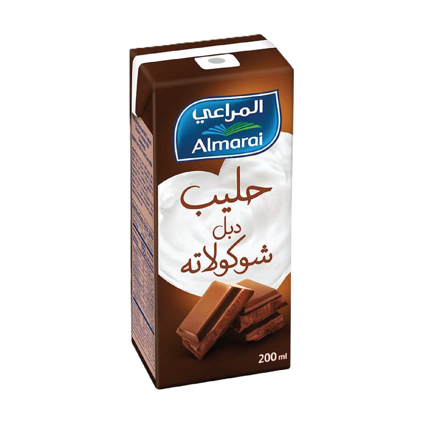 31924-حبة حليب المراعي دبل شوكلاتة 18 * 200 مل - الصورة 1
