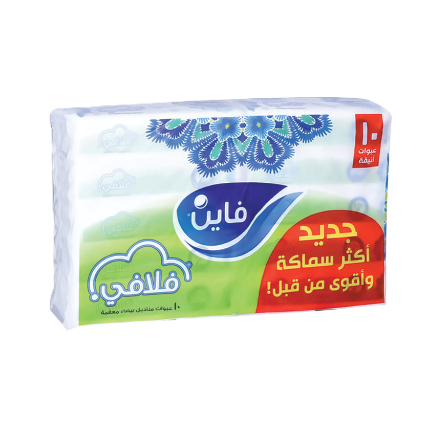 32101-باكت مناديل فاين فلافي 130 منديل 10 حبة - الصورة 1
