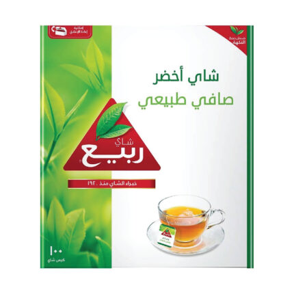 شاي ربيع اخضر بالليمون 100 كيس
