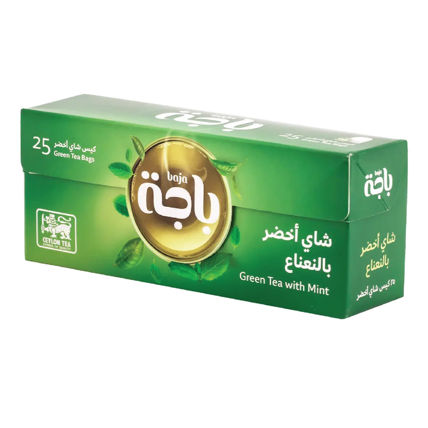 32433-حبة شاي اخضر بالنعناع فتلة باجة 25 كيس - الصورة 1