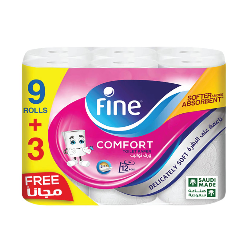32654-كيس FINE TOWELS TOILET 9+3 ROL - Image 1