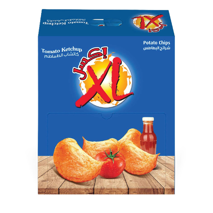 32747-باكت بطاطس طبيعية كاتشب اكسل 23 جم - Image 1