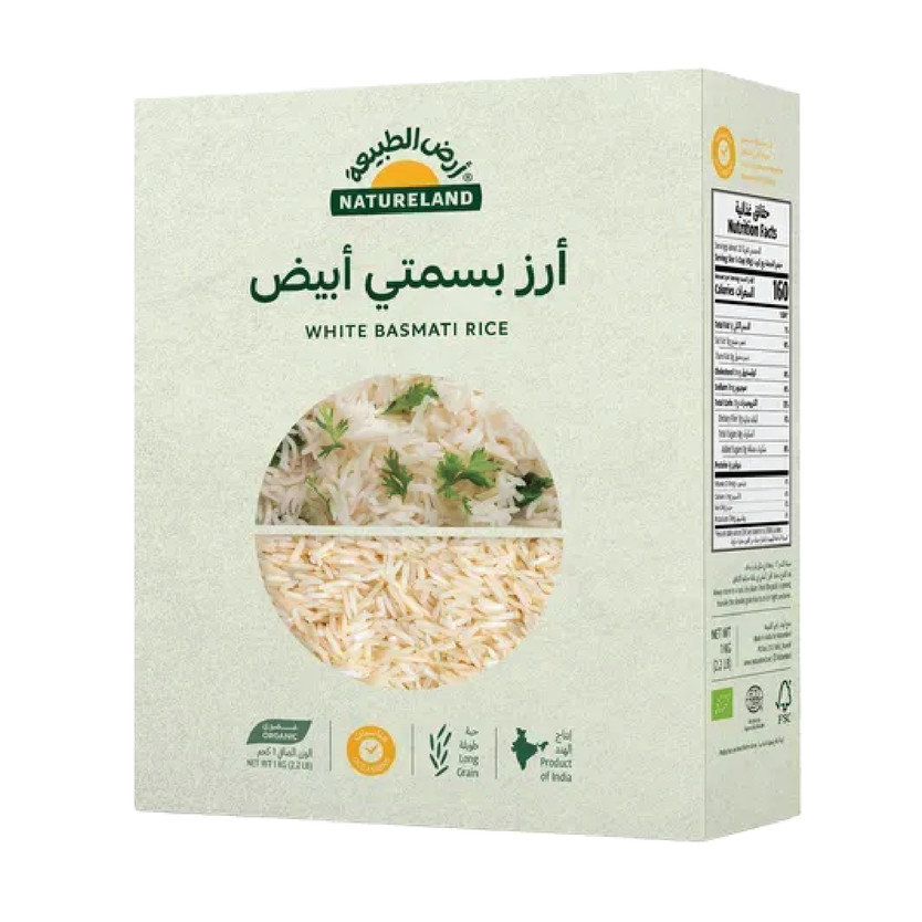 3315001-حبة أرز بسمتي ارض الطبيعة 1 كيلو - الصورة 1