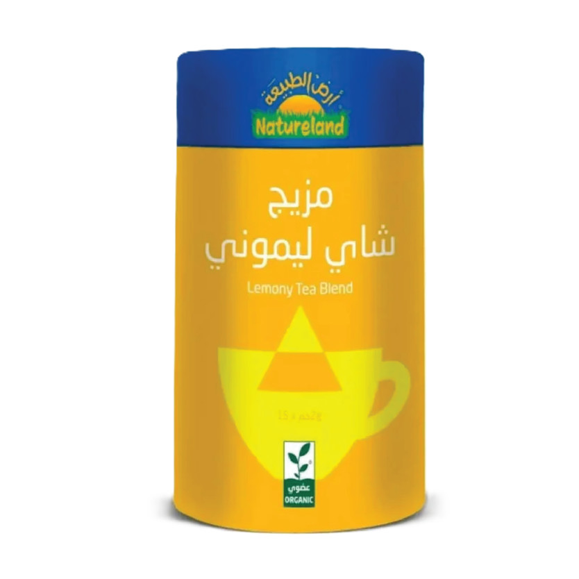 332753-حبة شاي مزيج ليموني 30 ج عضوي ارض الطبيعة - Image 1