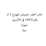 ماش اخضر مجروش المهباج 1 ك