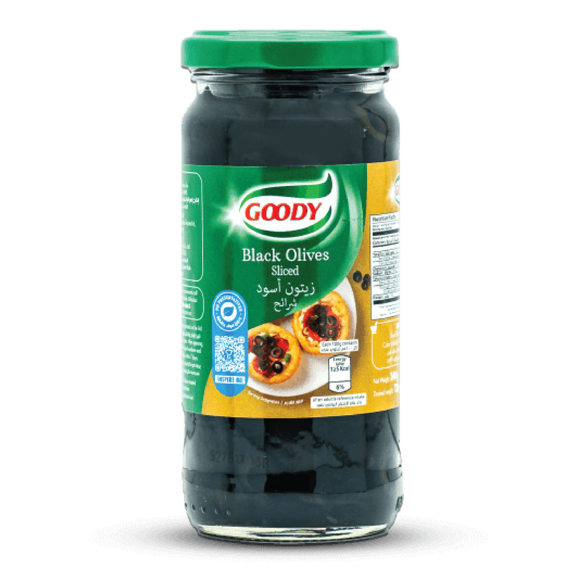 34532-حبة زيتون اسود شرائح قودي 240 جرام - Image 1