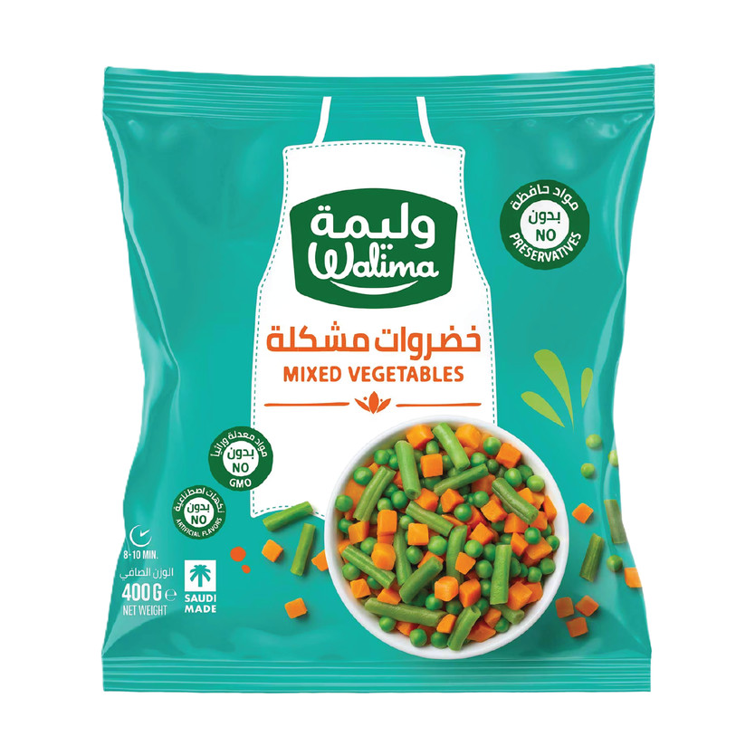 35246546576545-حبة خضروات مشكله 400جم الوليمه - الصورة 1