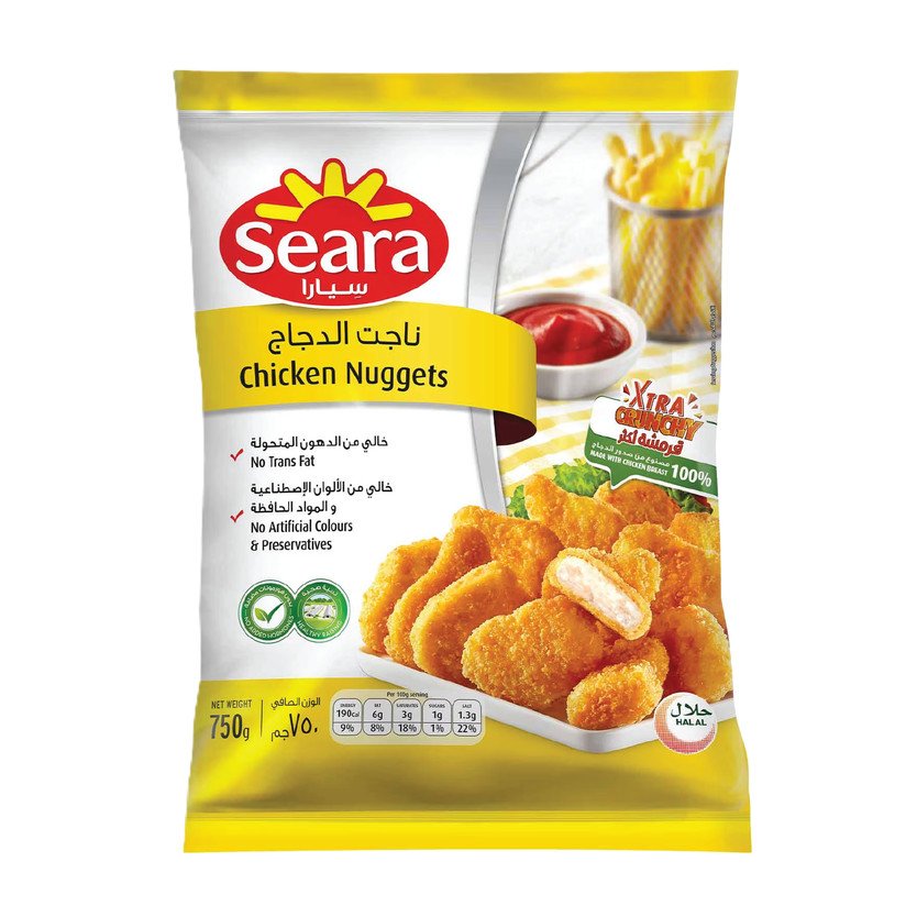 36022-حبة ناجت الدجاج سيارا 750 جم - Image 1