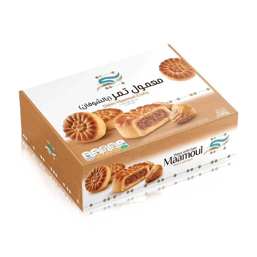 37650-حبة معمول تمر بالشوفان بنتي 400جم - الصورة 1
