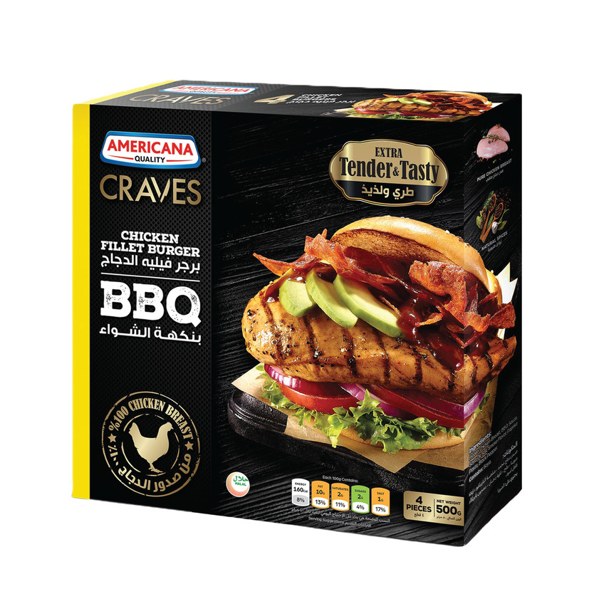 4001370200-حبة Americana mini chicken Burger 18*400gm - Image 1