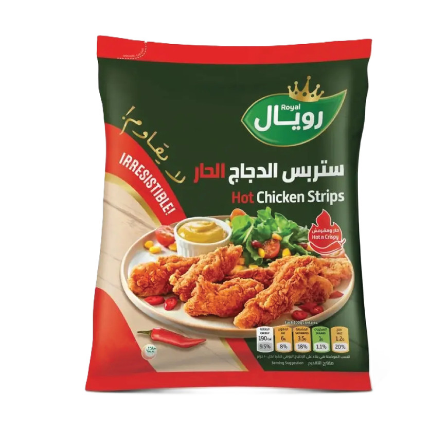 4001371539-حبة استربس الدجاج الحار رويال - الصورة 1
