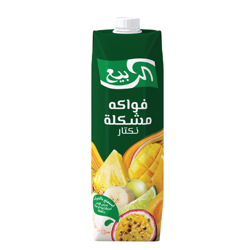 41448-حبة شراب الربيع ليمون ونعناع وتفاح 1 لتر - الصورة 1