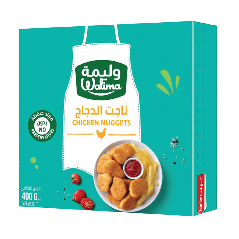 4545643543243556-حبة ناجت الدجاج 400جم الوليمه - الصورة 1