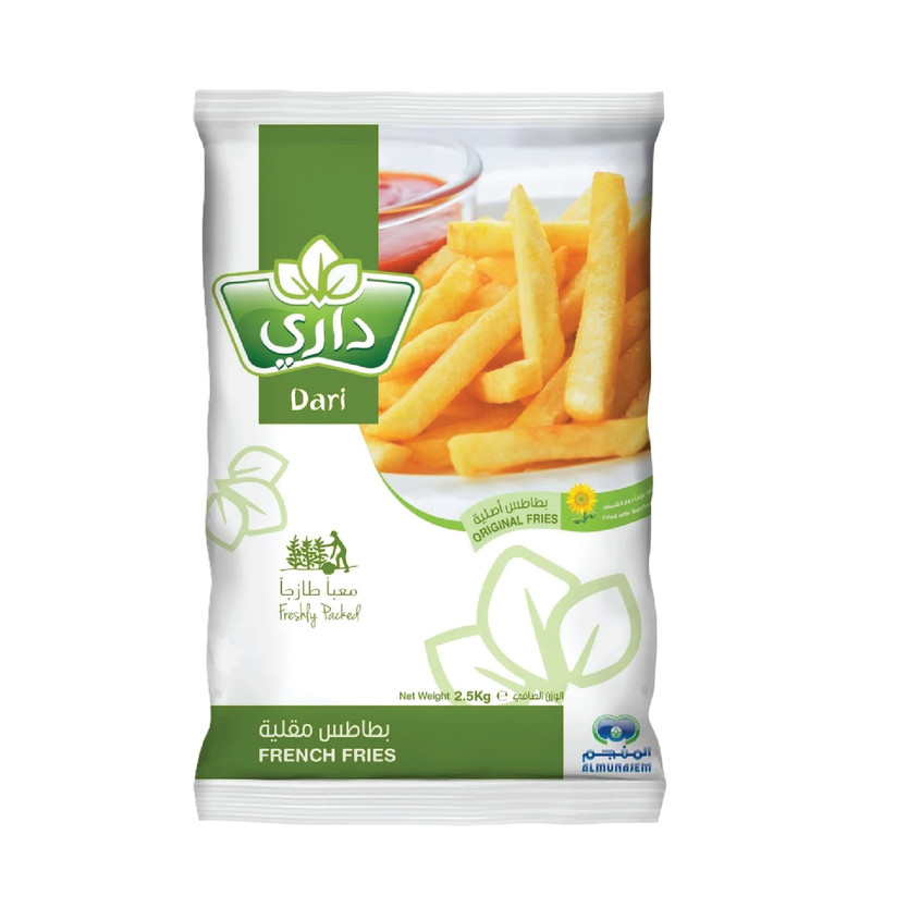 47463-حبة بطاطس مجمد داري 9*9 2.5 ك - الصورة 1
