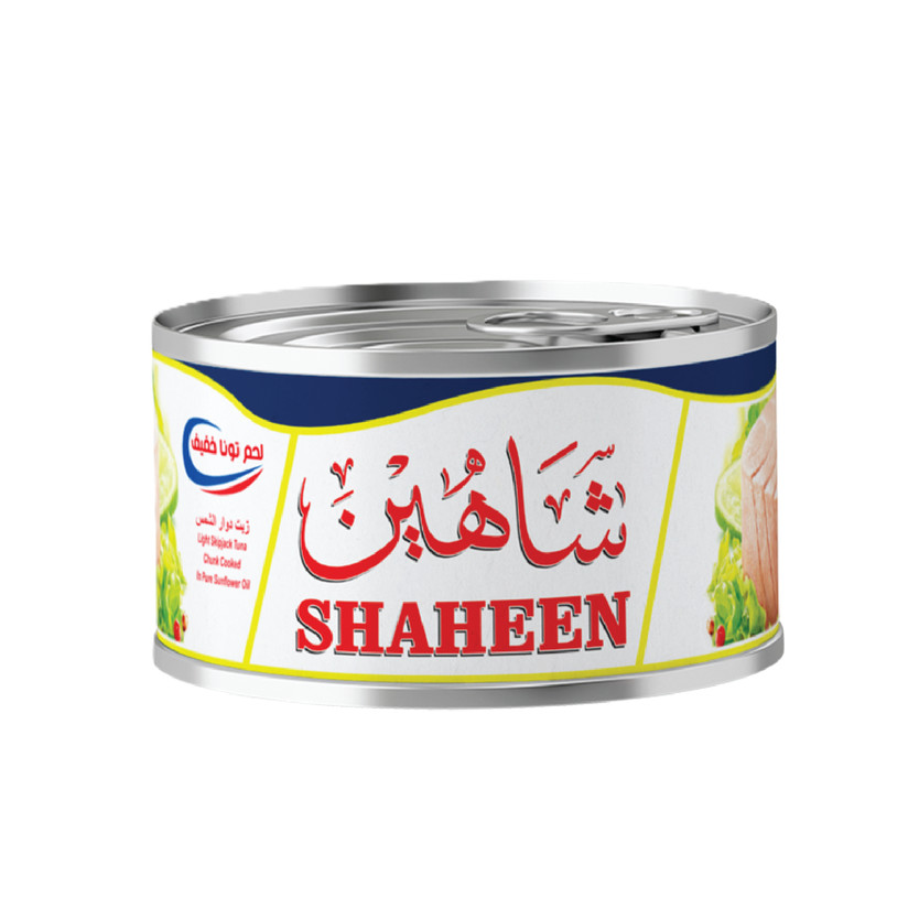 47771-حبة تونة شاهين بزيت دوار الشمس 160 جم - الصورة 1