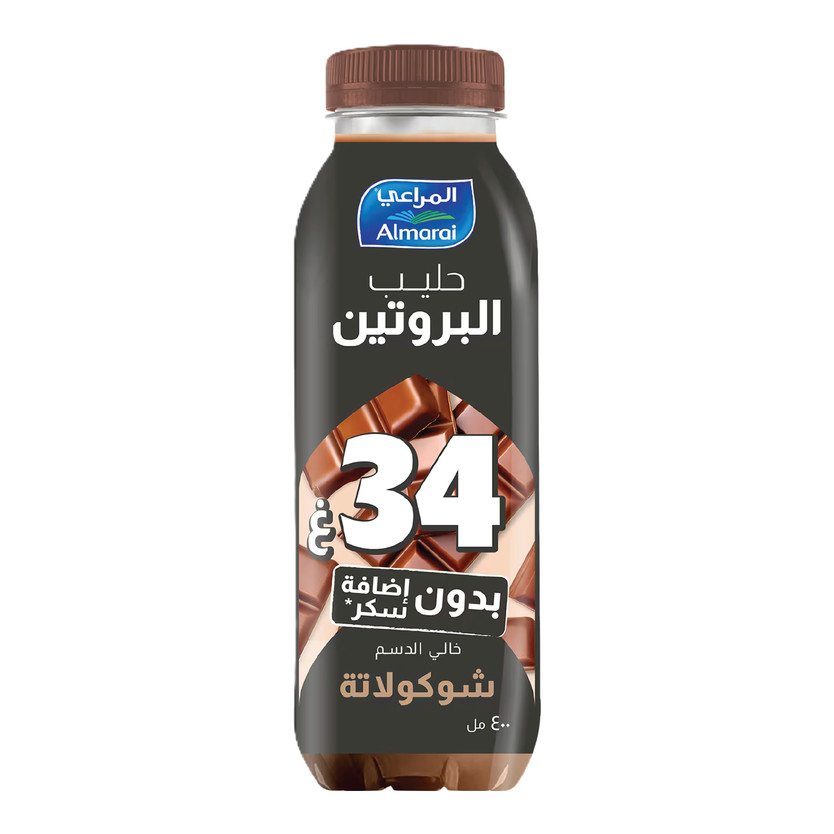 49766-حبة حليب بروتين 34 شوكولاته المراعي 400 مل - الصورة 1