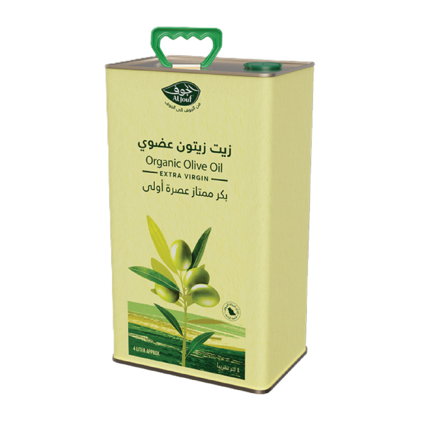 53442-حبة زيت زيتون عضوي مربع 4 لتر - الصورة 1