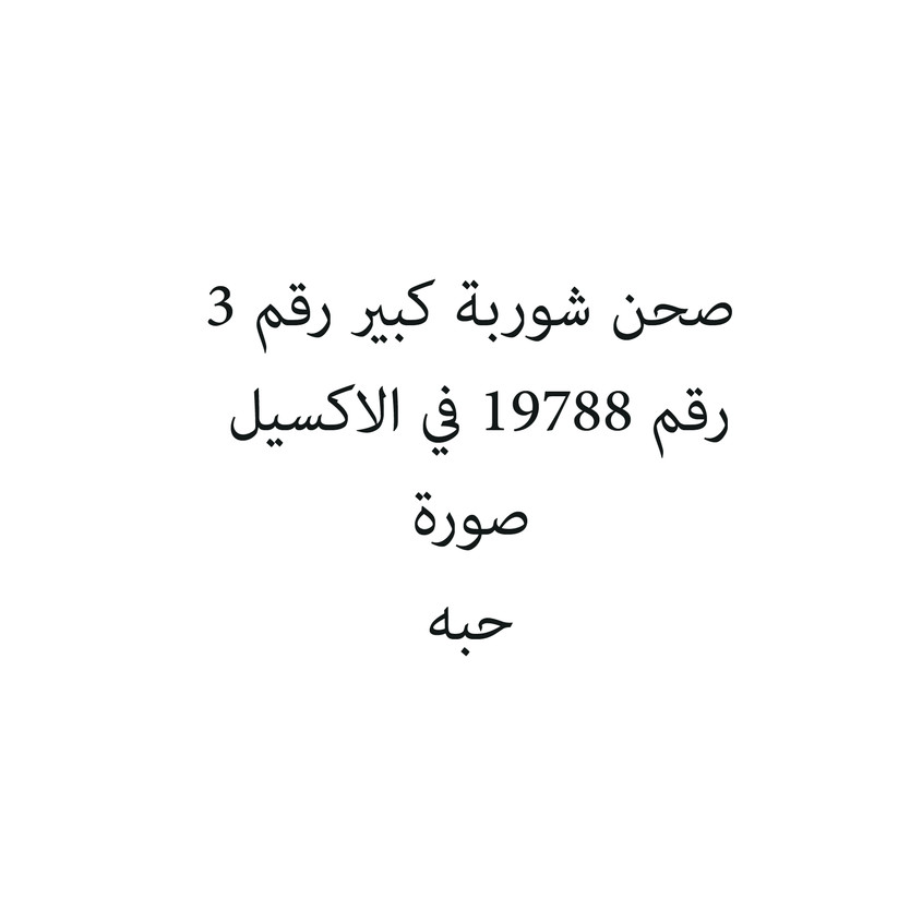 55019-حبة صحن شوربة كبير رقم 3 - الصورة 1
