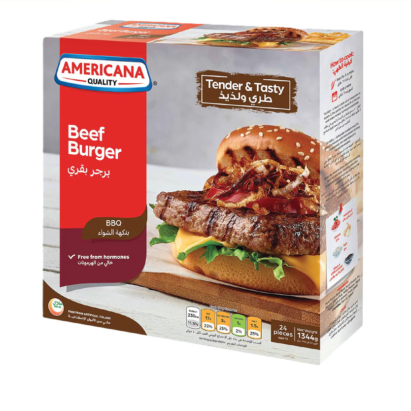 60006-حبة AmericanaSquare Burger 24x10 - Image 1