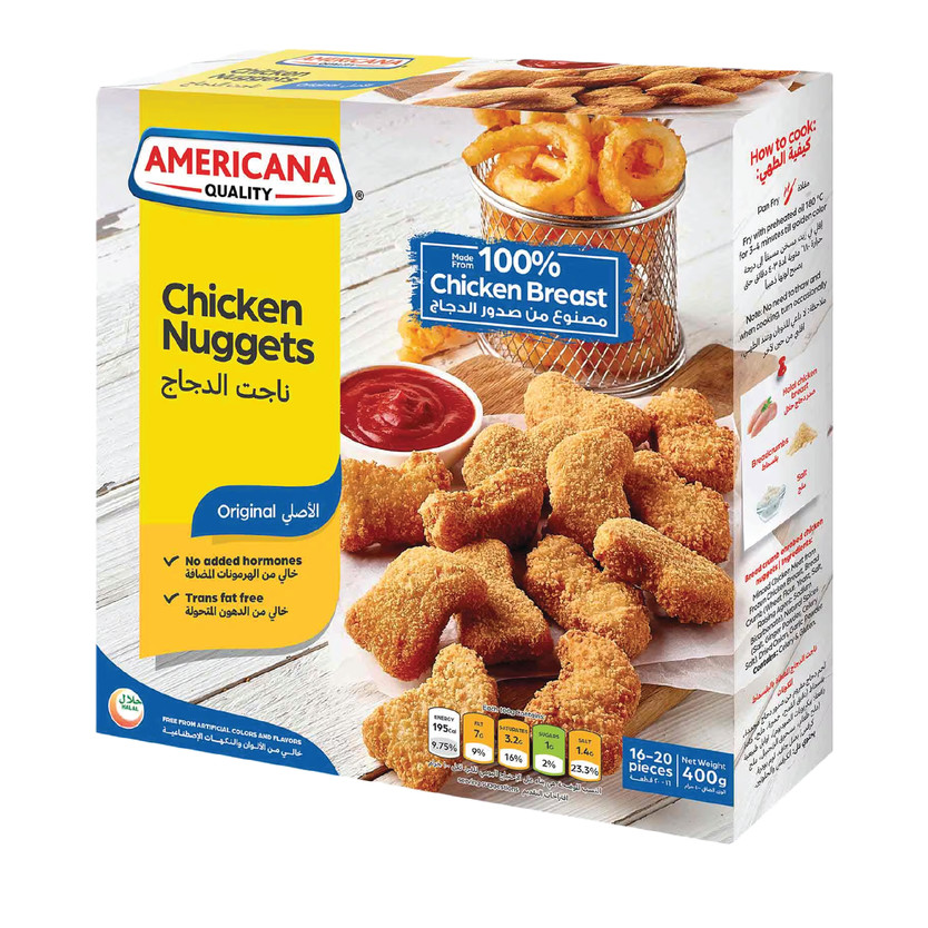 60108-حبة Americana Chicken Nuggets 18x400g - Image 1
