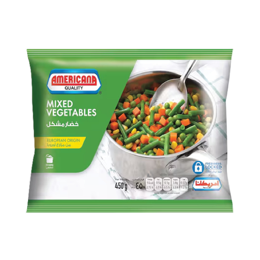 60160-حبة خضار مشكل امريكانا 450جم - الصورة 1