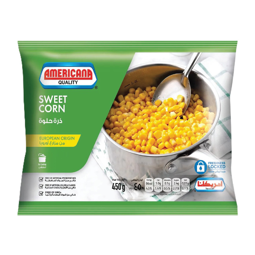 60169-حبة Americana Sweet Corn 24x450g - Image 1