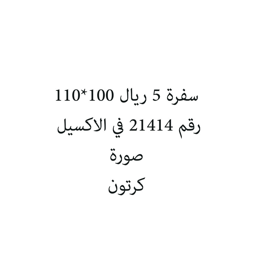 6287017570038-حبة سفرة 5 ريال 100*110 - الصورة 1