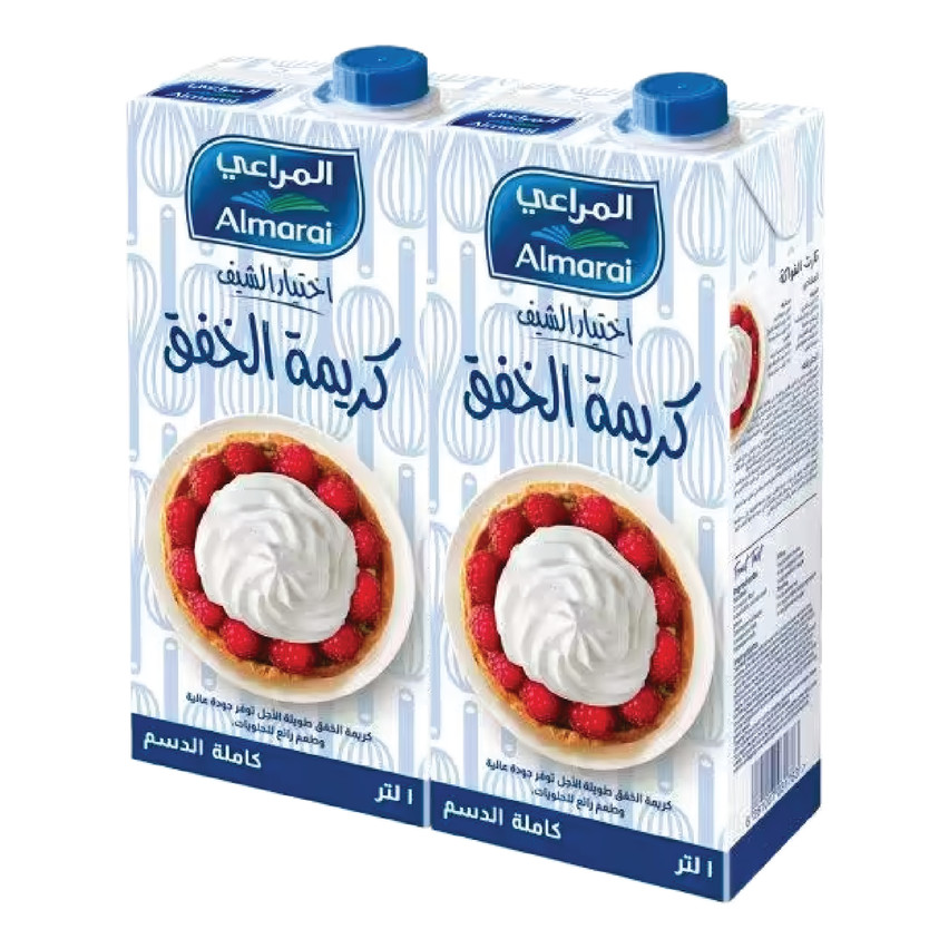 64927-باكت خاص كريمة الخفق المراعي 1 لتر زياده 35% - الصورة 1
