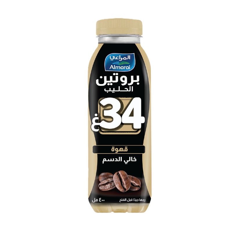66570-حبة حليب بروتين 34 قهوة المراعي 400 مل - الصورة 1