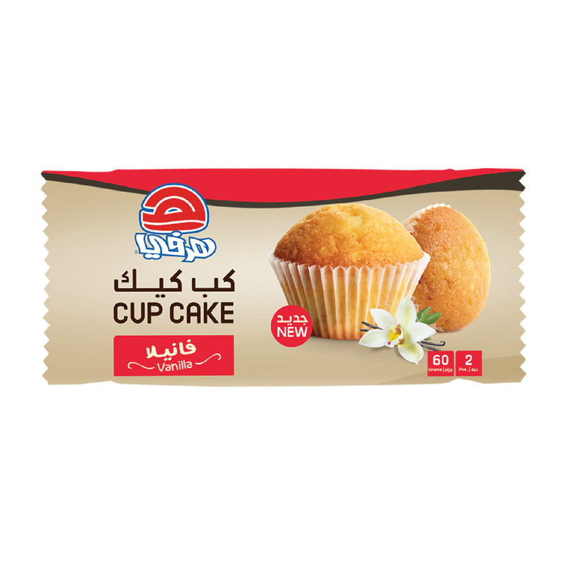 6754-حبة كب كيك هرفي فانيلا 2 * 60 جم - Image 1