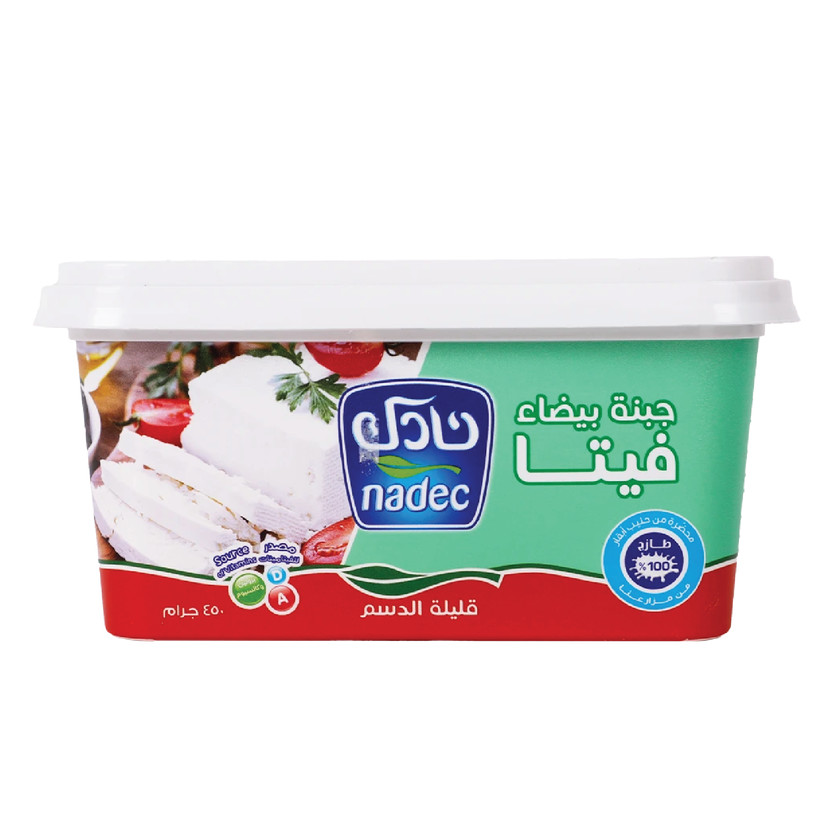 70205-حبة FETA WHITE CHEESE NADEC L F 450 G - Image 1
