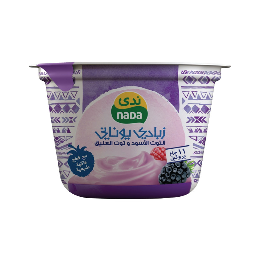 70243-حبة NADA GREEK YOGHURT BLACKBERRY&RESBY 160 G - Image 1