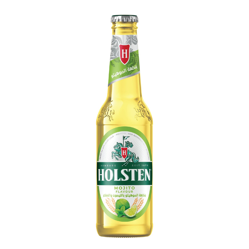 70431-حبة HOLSTEN MOJITO LEMON MINIT FLAVOUR 330 ML - Image 1