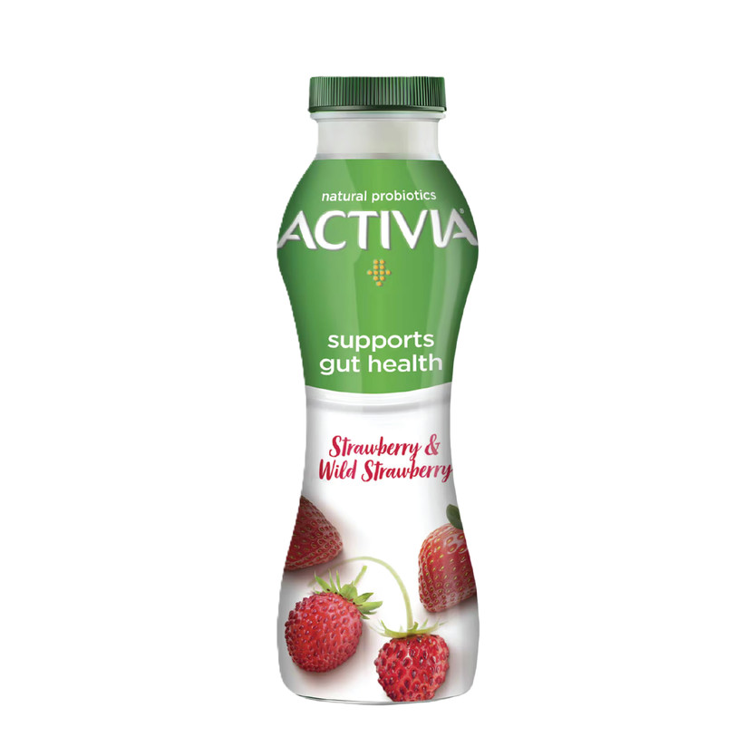 70522-حبة LABAN ACTIVIA STRAWBERRY 280 ML - Image 1