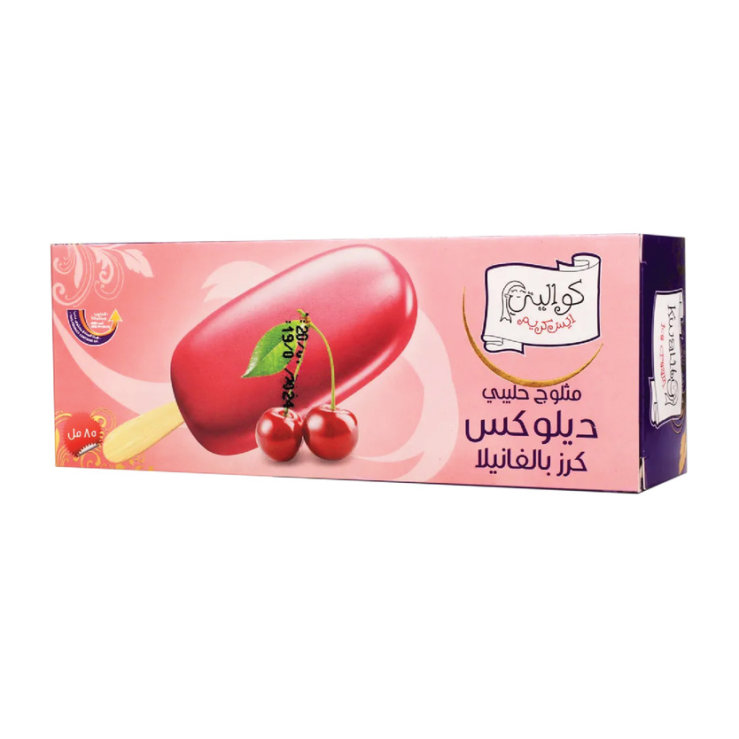 72058-حبة ايسكريم كواليتي ديلوكس كرز و فانيلا 85 مل - الصورة 1