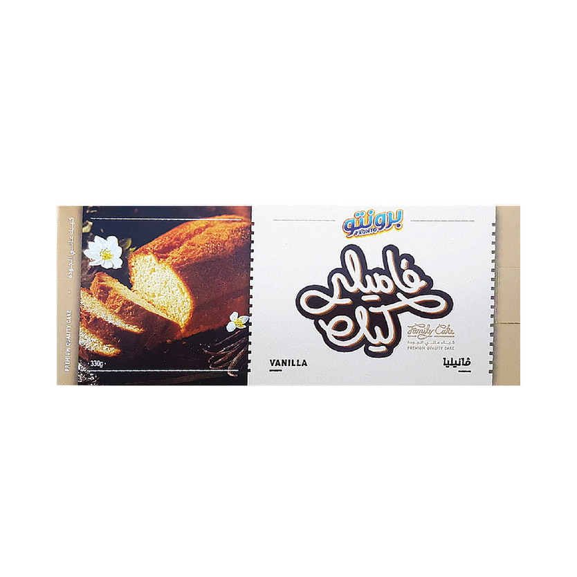 742003-حبة كاكو برونتو فاميلي كيك فانيليا 330 ج - الصورة 1