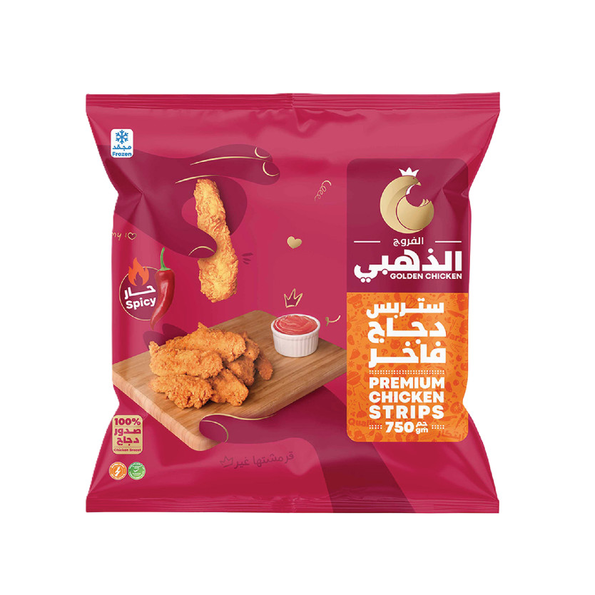 85277-حبة الفروج الذهبي ستربس دجاج فاخر حار 750 ج - الصورة 1