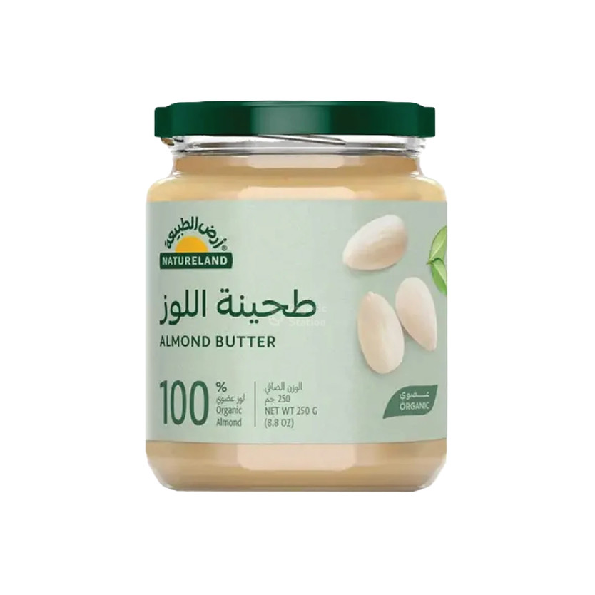 91133-حبة طحينة اللوز عضوي أرض الطبيعة 250جرام - الصورة 1