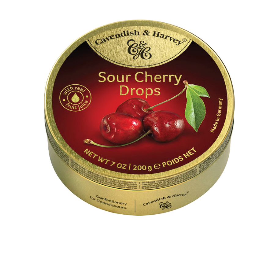 93012-حبة SOUR CHERY DELUXE DROPS 200 GM - Image 1