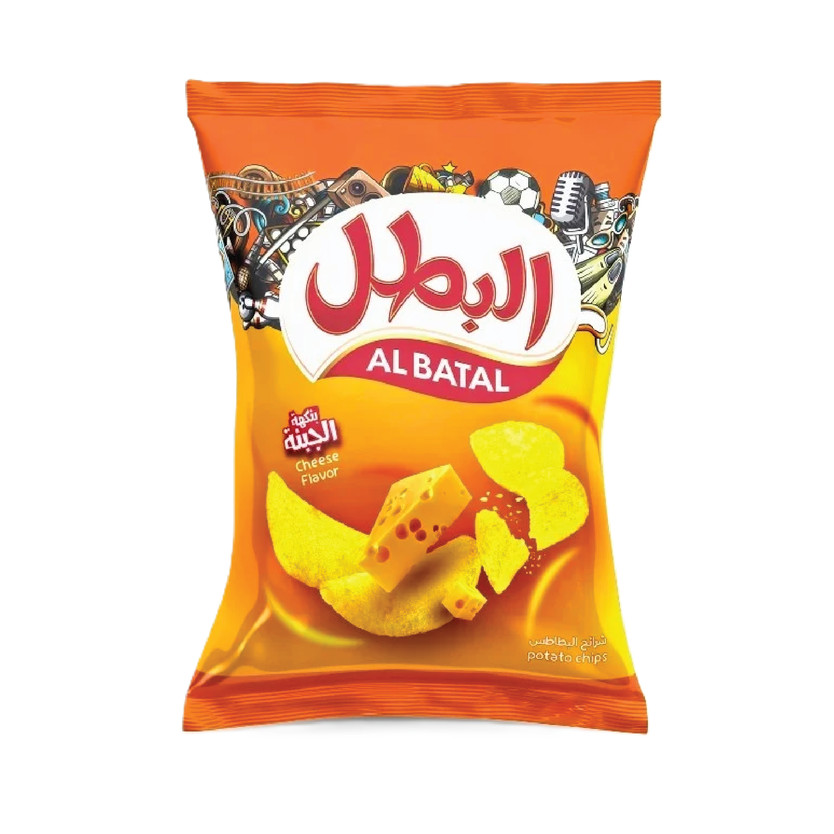961125-حبة بطاطس البطل نكهة الجبنة 65جم - الصورة 1