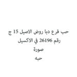 حب قرع دبا روض الاصيل 15 ج